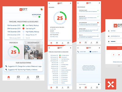 App design - DTT app app design application blue dtt grey lightblue mobile app mobile app design mobile application mobile apps orange ui design uidesign ux ux ui ux design uxdesign uxui