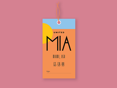 MIA Luggage Tag