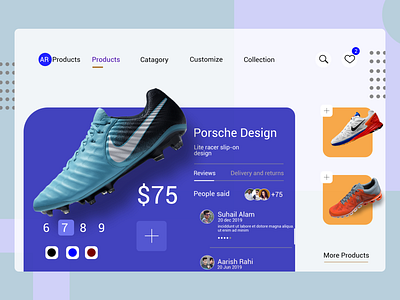 Shoes Store Product page