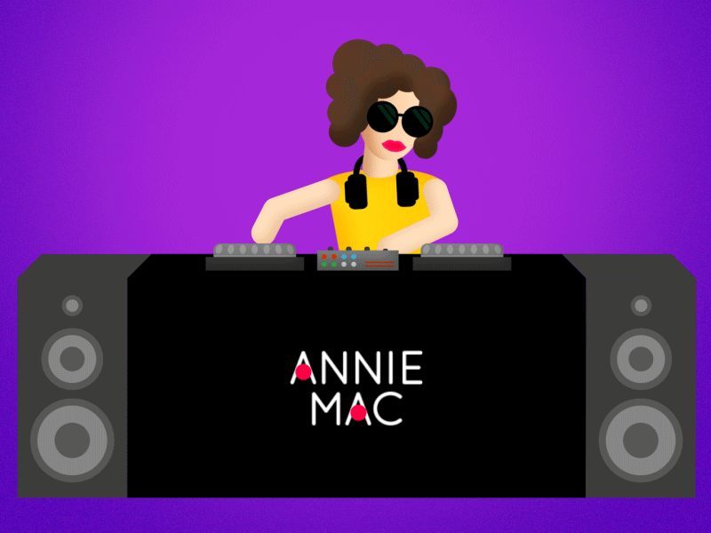 Annie Mac animation annie mac dj illustration
