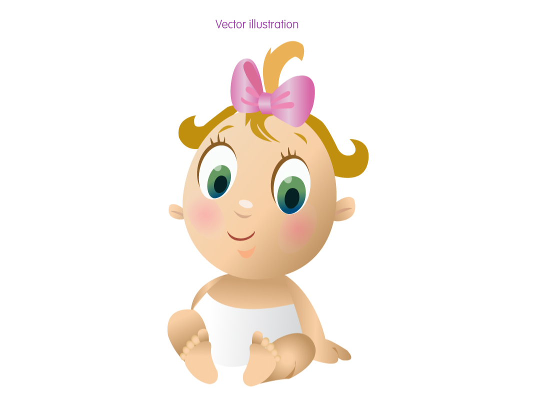 Cute baby Vector illustration by Al Emran on Dribbble