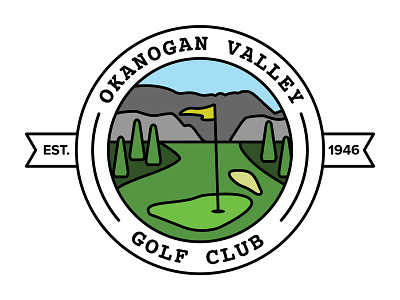 OVGC Badge artwork branding golf golf course graphic design illustration logo logo design