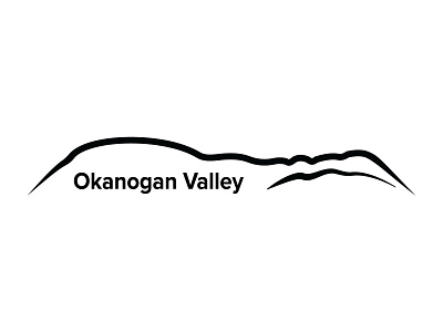 Okanogan Valley Golf Course artwork golf golf course line lines logo logo design minimalist mountain thick lines