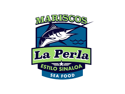La Perla logo branding icon illustration logo type typography vector