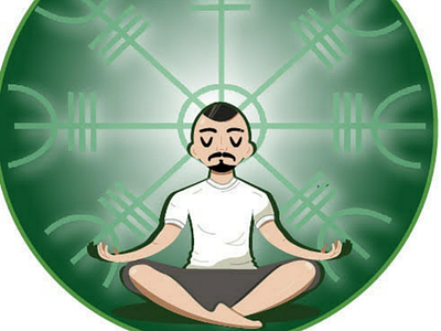 Illustration Meditation adobe illustrator artwork illustration meditation web design