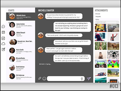 Daily UI - Messenger 013 013 dailui daily ui