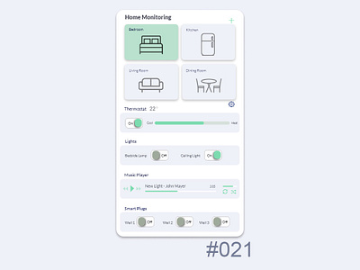 Daily UI - Home Monitoring 021