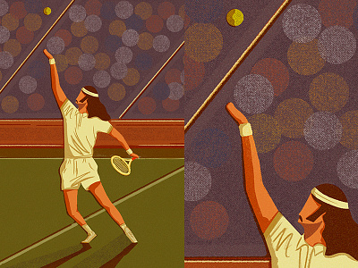 Tennis editorialillustration illustration procreate tennis