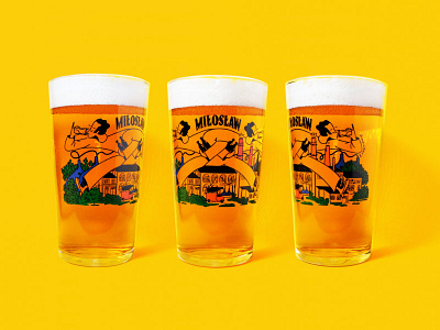 Miłosław x beer glass label