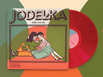 JODEŁKA x delfin records branding cover design doodles illustration print typography vintage vinyl vinylcover