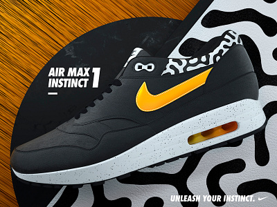 Nike Air Max Instinct 3d abstract airmax design illustration nike product