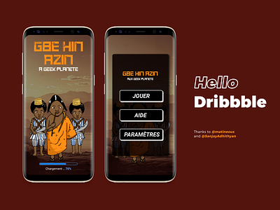 Hello Dribbble app design first shot game game design graphic design hello dribbble hello dribble illustration mobile app design ui ui designer uidesign uiuxdesign ux welcome shot