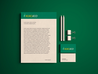 AgroEco Branding (logo + stationary design)
