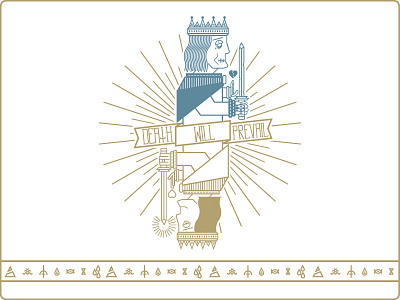 DEATH WILL PREVAIL - KING CARD card death flat design heart designs icons king matthias gögel sword