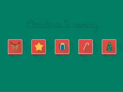 Christmas is coming christmas flat heart designs icons matthias gögel santa claus ui winter xmas
