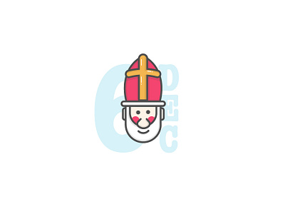 No, it’s not Santa – Illustration christmas december icon illustration nicholas nikolaus saint xmas