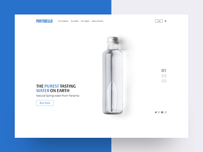 Portobello - Landing Page concept interface landing design landing page layout minimal product uidesign