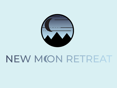 New Moon Retreat Logo adobe illustrator brand brand identity branding design illustration illustrator logo logo design logo designs