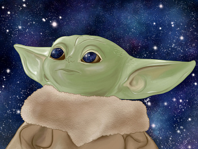 Baby Yoda design digital art digital illustration digital painting disney drawing illustration illustrator procreate procreate app yoda