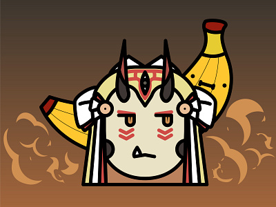 Ibaraki Douji Simple Badge/Pin/Sticker Illustration