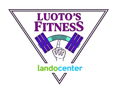 Luoto Fitness Logo branding design flat graphic gym icon illustration illustrator logo minimal vector website