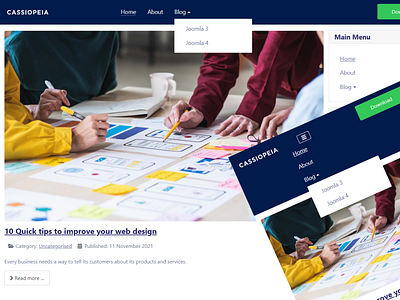 Joomla 4 Default Cassiopeia Template Header editing cassiopeia template css developer joomla joomla theme joomla4 template theme web design website