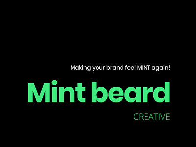 Mint Beard Creative branding