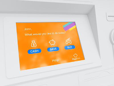 ATM for Kids app design atm banking finance product design ui user experience user interface ux