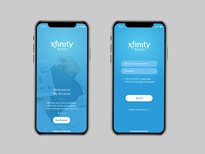 Xfinity Business, Inspirational UI Design