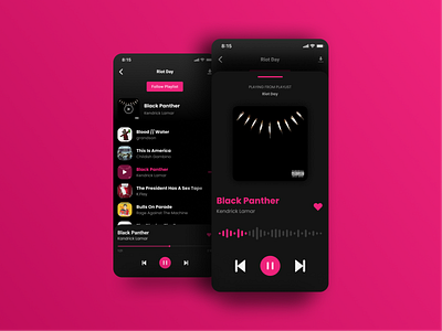 Dark music player