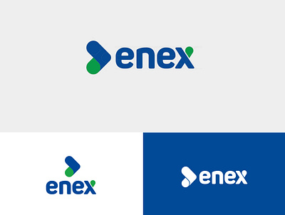 Logo Enex brand identity branding logo