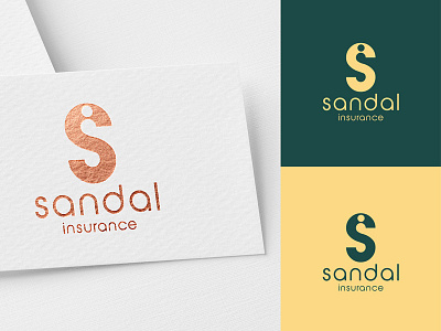 Sandal Insurance / Logo art branding design icon illustration insurance letter logo typography vector