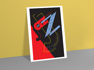 Jazz Festival Poster art design illustration jazz letter logo music poster typography vector