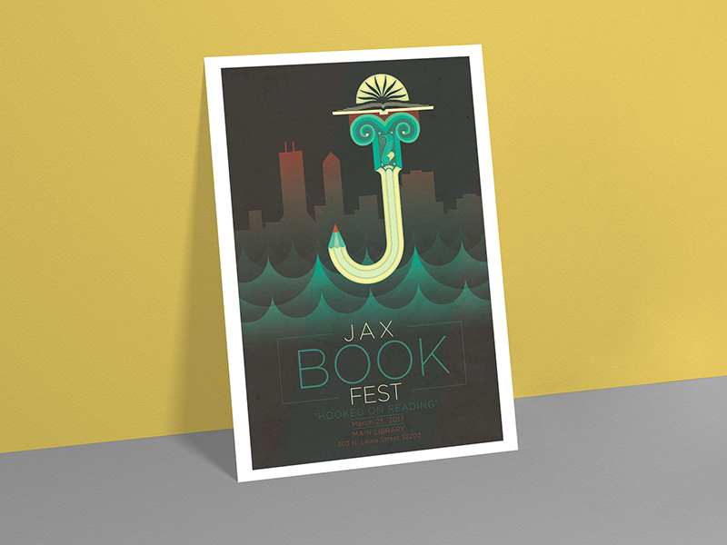 Jax Book Fest / Poster by Rade Stjepanović on Dribbble