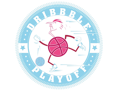 2 Dribbble Invites art ball basketball design illustration invite vector