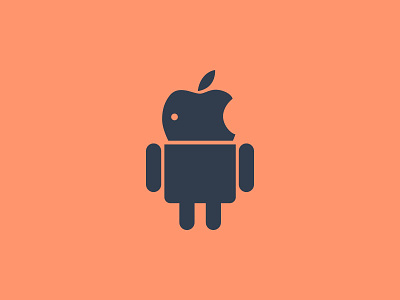 Apple or Android android apple icon logo