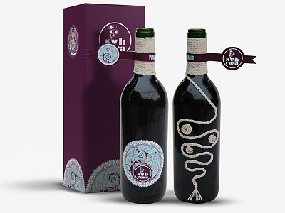 Svb Rosa Wine bottle box branding logo packaging wine