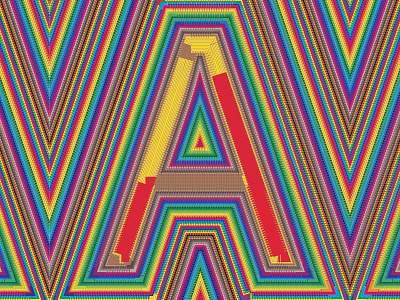 Rainbow Type / Letter A