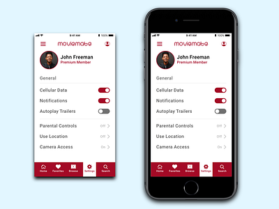 Daily UI Challenge #7 - Settings adobexd daily ui mobile design ui ux