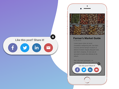 Daily UI Challenge #10 - Social Share