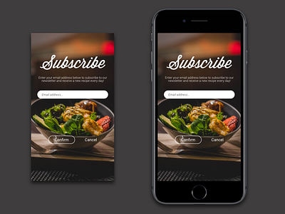 Daily UI Challenge #26 - Subscribe adobexd dailyui mobile design subscribe ui ux