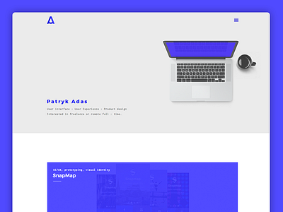 Personal website (coded) coded hero mockup monospace personal portfolio projects web