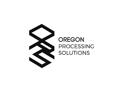 "Oregon Processing Solutions" black white branding cannabis design designer flat illustrator cc logo logo design photoshop vector