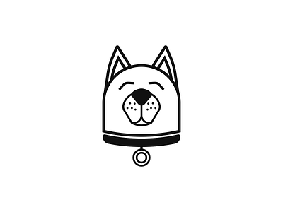 "Dog" black white design designer flat icon illustrator cc photoshop vector vector art