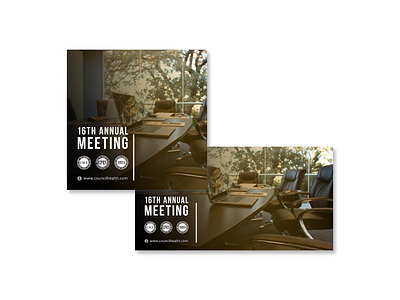 "16th Annual Meeting" branding design designer illustrator cc linkedin photoshop post vector