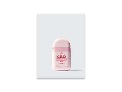 "The Lunatic CBD Hands Cream Label" branding cbd design designer graphic design illustrator cc label packaging vector