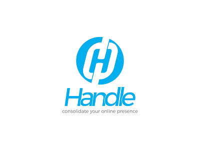 "Handle" branding designer flat illustrator cc logo design software technology typography vector