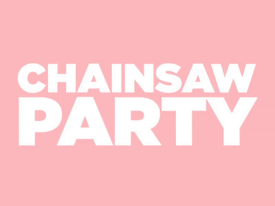 Chainsaw Party 2d aftereffects cartoon colors flat gif icon illustrator type typography vector