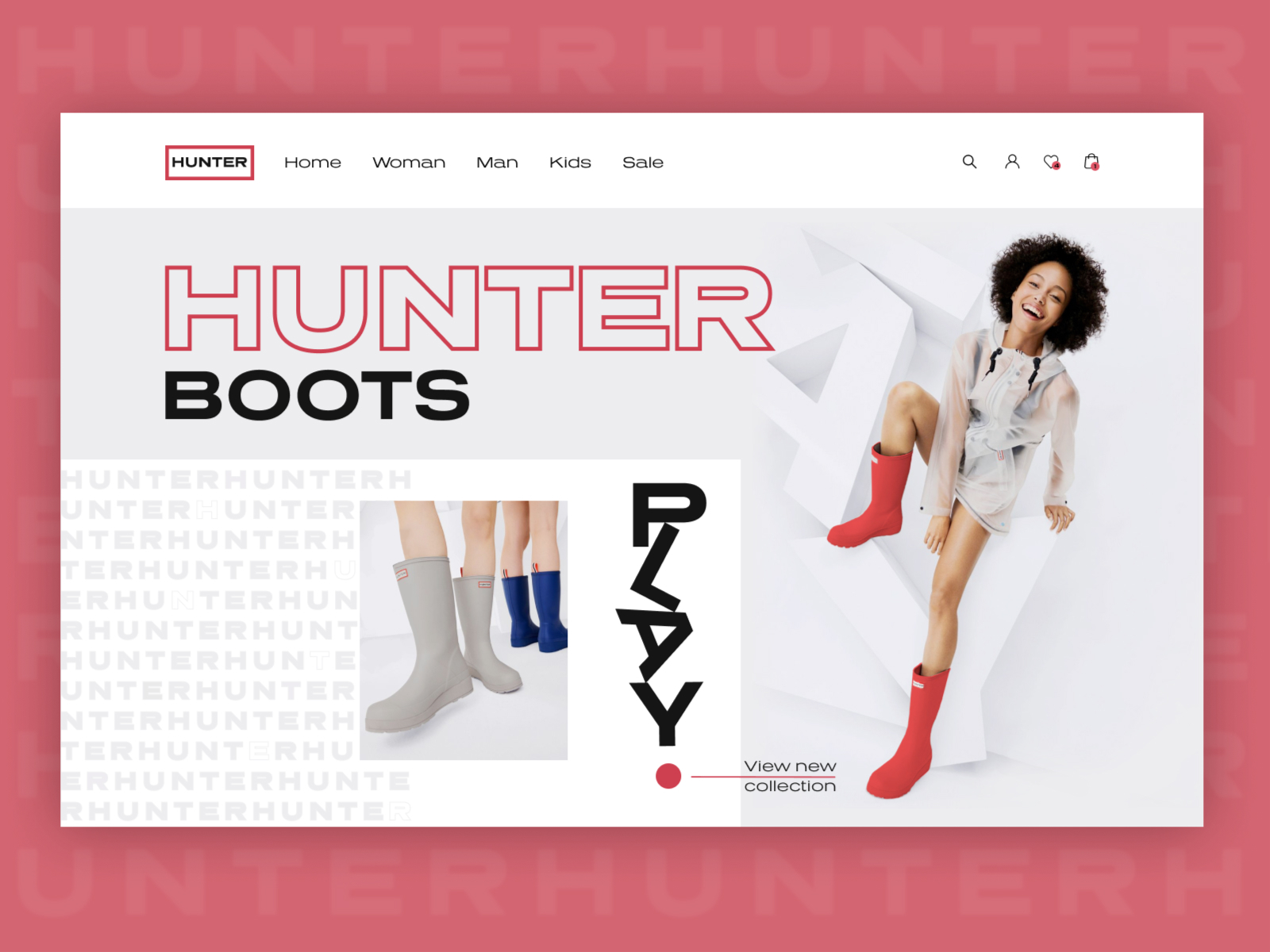 Hunter Boots Online Shop by Ekaterina 