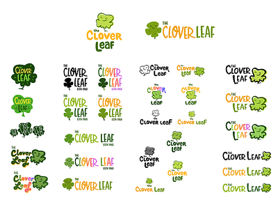 Clover Leaf Logo Exploration branding logo logo design typography